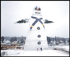 Maine still holds the world record for the tallest snowman